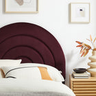 Modway - Solana Arqué Performance Velvet Tête de lit jumelée, Mûrier-Rembourrage en mousse dense