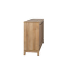 Prepac - Table console à portes 4 panneaux Yaletown 60 po avec rangement, buffet de rangement - Chêne naturel-10