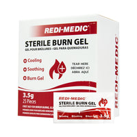 Redi-Medic - Gel pour brûlures sachet de 1/8 oz - Paquet de 25-Pour utilisation sur les brûlures, échaudures ou coups de soleil
