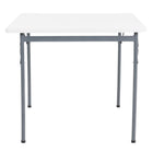 Peakform - Table pliante carrée Peakform de 34 pouces-Cadre en acier résistant à la rouille