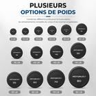 MotionGrey - Haltère  à poids fixe pour l’entraînement musculaire à domicile - 50 lb-Format à un haltère pratique pour créer ou compléter un ensemble de poids pour la maison