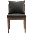 Modway - Remington Fauteuil d’appoint de salle à manger - Charbon de bois-8