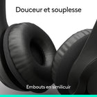 Logitech - H390 USB-C casque filaire pour PC/ordinateur portable-Conception durable: les pièces en plastique du casque Logitech H390 contiennent 54 % (1) de plastique recyclé post-consommation. papier certifié FSC pour un emballage responsable	