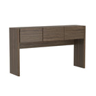 Manhattan Comfort - Console moderne Linda à 3 tiroirs - noyer brun-La texture riche du grain de bois apporte chaleur naturelle et dimension