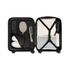 Swiss Mobility - Valise de cabine à coque rigide 21.50po de la collection QUAD - Bleu-Poignée télescopique avec des hauteurs de verrouillage à plusieurs niveaux