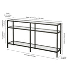 Hudson&Canal - Console Sivil 55" L - Bronze noirci-9