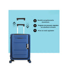 TRAVLR - Valise rigide pliable de 24 pouces - Bleu Violet-La conception pliable et extensible assure une capacité interne généreuse sans monopoliser l'espace de stockage.