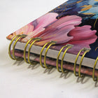 Blueline - 2026 Agenda hebdomadaire/mensuel Midnight Floral avec Reliure spirale double - 11 po x 8-1/2 po - Trilingue-Format de page: 11 po H x 8 1/2 po l