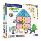 Magna-Tiles - Ensemble de construction magnétique Parc à chiots 27 pièces-Ce qui est inclus: 27 pièces magnétiques, dont trois chiots uniques, une figurine de gardien de chiens combinable et des microMAGS décorés