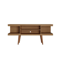 Manhattan Comfort - Meuble TV moderne Utopia 53,14 po - Érable Crème-Meuble TV autoportant de style milieu du siècle moderne pour salon et chambre