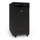 BLACK+DECKER - Lave-vaisselle portatif 18 po - capacité de 8 couverts - 6 programmes de lavage - noir-Cuve en acier inoxydable durable
