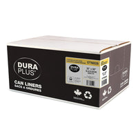 DuraPlus - Sacs à ordures - LLDPE - 35 po x 50 po - Régulier - Noir - Paquet de 200 -Résistance : Régulier