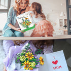 Contixo - Ensemble de blocs de construction de la collection de fleurs de tournesol - 975 pièces-3e année et plus