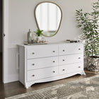 PrepacMD – Commode à 6 tiroirs Monterey, blanc, 29 po-Nombre de tiroirs : 6, dimensions internes : 5 haut. x 24 3/4 larg. x 12 1/2 prof. (po)