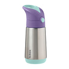 b.box - Bouteille Isotherme - 350ml - Pop Lilas-Couvercle avec paille étanche et bouton-poussoir adapté aux petites mains