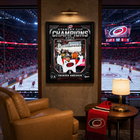 Frameworth - Cadre photoglass de Frederik Andersen 16x20 des Carolina Hurricanes champions Coupe Stanley - 18 po l x 22 po H-7