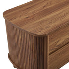 Modway - Cadence 2 tiroirs Table de chevet, Noyer-10