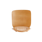 Manhattan Comfort - Ensemble de 4 chaises de salle à manger Versailles 18,5 po dossier rond style industriel chic - Nature-Garantie limitée du fabricant de 30 jours