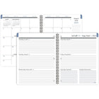 Mead - Journal scolaire hebdomadaire/mensuel des élèves 2025-2026 - 9 7/8 po H x 7 3/4 po l - noir - bilingue-Reliure à double spirale résistante aux accrocs et qui repose à plat pour une utilisation facile