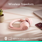 Logitech - Zone 300 casque Bluetooth sans fil avec microphone anti-parasite - Rose-Utilisation tout au long de la journée: ce casque dispose de suffisamment d’autonomie pour toute la journée, jusqu’à 20 heures d’écoute et 16 heures de conversation avec une charge complète, ajoutez jusqu’à 1 heure de conversation avec une charge rapide de 5 minutes