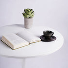 Homy Casa -  Bureau rond 31,5 po L - Blanc-Design moderne qui s'adapte à divers styles de bureau