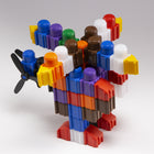 Snapo Jr. - Kit de construction Mega Builders - 125 pièces-Tous les blocs Snapo sont 100 % fabriqués aux États-Unis dans notre usine de fabrication de Reading, PA