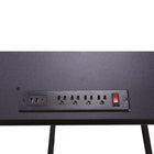 Rocelco - Bureau réglable électrique de 46 po avec CA/USB et tapis antifatigue - Noir-La hauteur s'ajuste de 4,7 po à 21,7 po