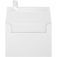 Jam Paper - Enveloppes d'invitation A6 60 lb avec bande adhésive, 4 3/4 po H x 6 1/2 po l, Blanc, Paquet de 50-Parfaite pour toutes les occasions : Si vous cherchez une enveloppe pour vos faire-part de naissance ou de mariage, vos cartes de vœux, vos faire-part de grossesse, vos réponses, vos remerciements, vos faire-part de mariage et bien plus encore, notre enveloppe A6 LUXPaper est une excellente option. Ces enveloppes à rabat profilé sont également parfaites pour le publipostage, les lettres, les cartes