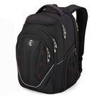 Swissdigital - Sac à dos noir TERABYTE avec localisateur SDD-SYSTÈME ADD-A-BAG : Le système intelligent Add-A-Bag est non seulement un véritable soulagement pour vos voyages avec plusieurs bagages, mais il est aussi extrêmement facile à utiliser. Attachez simplement votre sac à votre bagage grâce à la sangle intégrée, sans les mains. Le manchon pour trolley se fixe sur la poignée verticale de votre bagage, vous permettant d'attacher votre sac à dos à la valise et de le tirer d'une seule main.