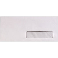 JAM Paper - Enveloppes à Fenêtre sur le Côté Droit #10, Blanc Brillant, 4 1/8 x 9 1/2, Paquet de 500-Enveloppes à fenêtre côté droit n° 10 / 4 1/8 po x 9 1/2 po / 4,125 po x 9,5 po / 105 mm x 241 mm