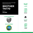 CIG - Cartouche de Toner Brother TN770 Remise à Neuf - Rendement Très Élevé - Noir-4500