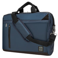 Vangoddy - Adler Sac messager pour ordinateur portable jusqu'à 15,6 po - Bleu marine-Mallette de transport/sac pour ordinateur portable polyvalente 2 en 1, idéale pour le travail, l'école et un usage quotidien. Peut être converti en sac messager CrossBody ou simplement en sac de transport (porte-documents)