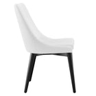 Modway - Viscount Tissu Chaise à manger - Blanc-Épingles de pied non marquées