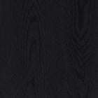 Hudson&Canal - Table basse ovale Alma 48 po de largeur - Grain noir-Dimensions du produit : 22" L x 47,63" l x 15" H