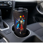 Oscardo - Tasse de voyage avec motif artistique autochtone A Skirt with a Story d’Emily Kewageshig-Acier inoxydable à double paroi - Tasse de voyage durable de 330 ml (11,2 oz) avec isolation à double paroi qui garde les boissons chaudes jusqu’à 5 heures et froides jusqu’à 12 heures