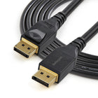 Startech - Câble 13 pi (4 m) certifié VESA DisplayPort vers DisplayPort - Noir-Applications : idéal pour la maison/bureaux/salles de réunion/salles de classe, fonctionne avec vos stations de travail professionnelles : Dell XPS 11e génération, tour HP Z2 G8 avec cartes graphiques Radeon Vega Frontier/Pro WX Series/W5500/Pro Duo et NVIDIA Quadro P; Utilisation avec des moniteurs/écrans UHD