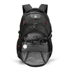 Swissdigital - Sac à dos noir VECTOR avec localisateur SDD-SYSTÈME ADD-A-BAG : Le système intelligent Add-A-Bag est non seulement un véritable soulagement pour vos voyages avec plusieurs bagages, mais il est aussi extrêmement facile à utiliser. Attachez simplement votre sac à votre bagage grâce à la sangle intégrée, sans les mains. Le manchon pour trolley se fixe sur la poignée verticale de votre bagage, vous permettant d'attacher votre sac à dos à la valise et de le tirer d'une seule main.