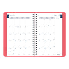 Blueline - 2025-2026 agenda académique quotidien/mensuel - 8 po x 5 po - Couleurs assorties - Bilingue-NOUVEAUX: planificateur trimestriel, horaire de cours, objectifs mensuels, calendrier des événements, listes de tâches, contacts, mots de passe, section dédiée aux notes, et aperçu sur trois ans