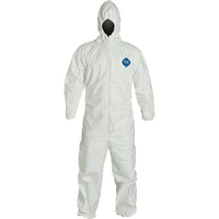 Dupont Personal Protection, Combinaisons À Capuchon Tyvek 400, 2T-Grand, Blanc, Tyvek, paquet de 6-Couleur Blanc