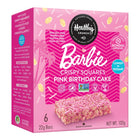 Healthy Crunch - Carrés croustillants Barbie Vanilla Sparkle- 22 gr - Paquet de 36-Sans allergène, approuvé par l'école