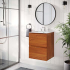 Modway - Scenic Fixation murale de 18" Vanette de salle de bain - Blanc cerise-Construction en mélamine