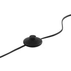 Modway - Silo Globe de verre Verre et métal Lampe sur pied, Noir-Assemblée requise