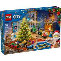 LEGO - City Le calendrier de l’Avent 2025-Calendrier de l’Avent des Fêtes amusant - Ajoutez une touche d’excitation à la saison des fêtes avec Le calendrier de l’Avent 2025 LEGO City pour les enfants de 5 ans et plus