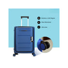 TRAVLR - Ensemble de 2 valises pliables à coque rigide - Violet Bleu-Roues pivotantes doubles à 360 degrés pour un contrôle précis et un roulement doux et silencieux (8 roues)