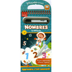 Beaver Books - Nombres à effacer-livre éducatif avec crayon effacalbe