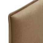 Modway - Camille Mélange de lin rembourré Tête de lit King Size - Amande-Assemblée requise