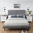 Manhattan Comfort - Table de nuit moderne Granville 45,99 cm à 2 tiroirs - Blanc - Lot de 2-Comprend 2 tiroirs à extension totale avec tiroir supérieur conçu avec des lignes nervurées verticales en bois massif