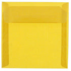 JAM Paper - Enveloppes d'invitation carrées en vélin translucide - 6 po x 6 po - Or - 25/paquet (PACV577)-Couleur: Or Translucide