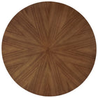 Modway - Crossroads Rond 47 po Bois Table à manger, Noyer-Pieds en bois massif