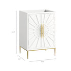 Modway - Awaken 24" Armoire à coiffeuse de salle de bain - Blanc-Rangement spacieux